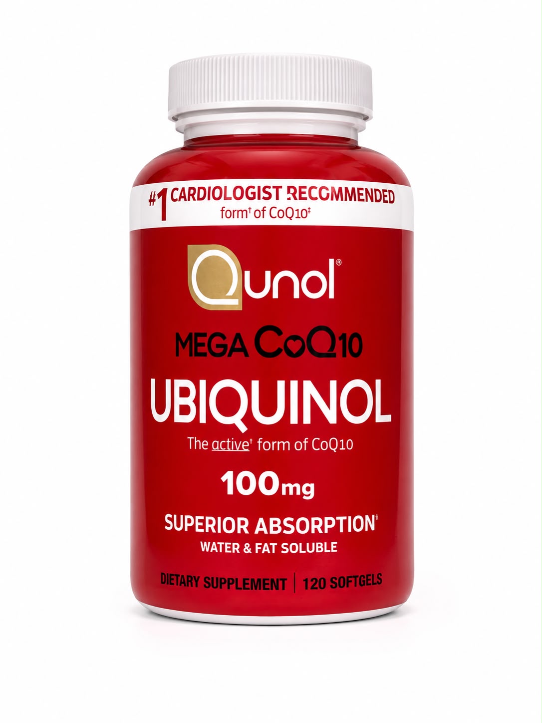 Mega CoQ10 Ubiquinol 100 mg Qunol — Tu Punto Fitness Valencia, Venezuela