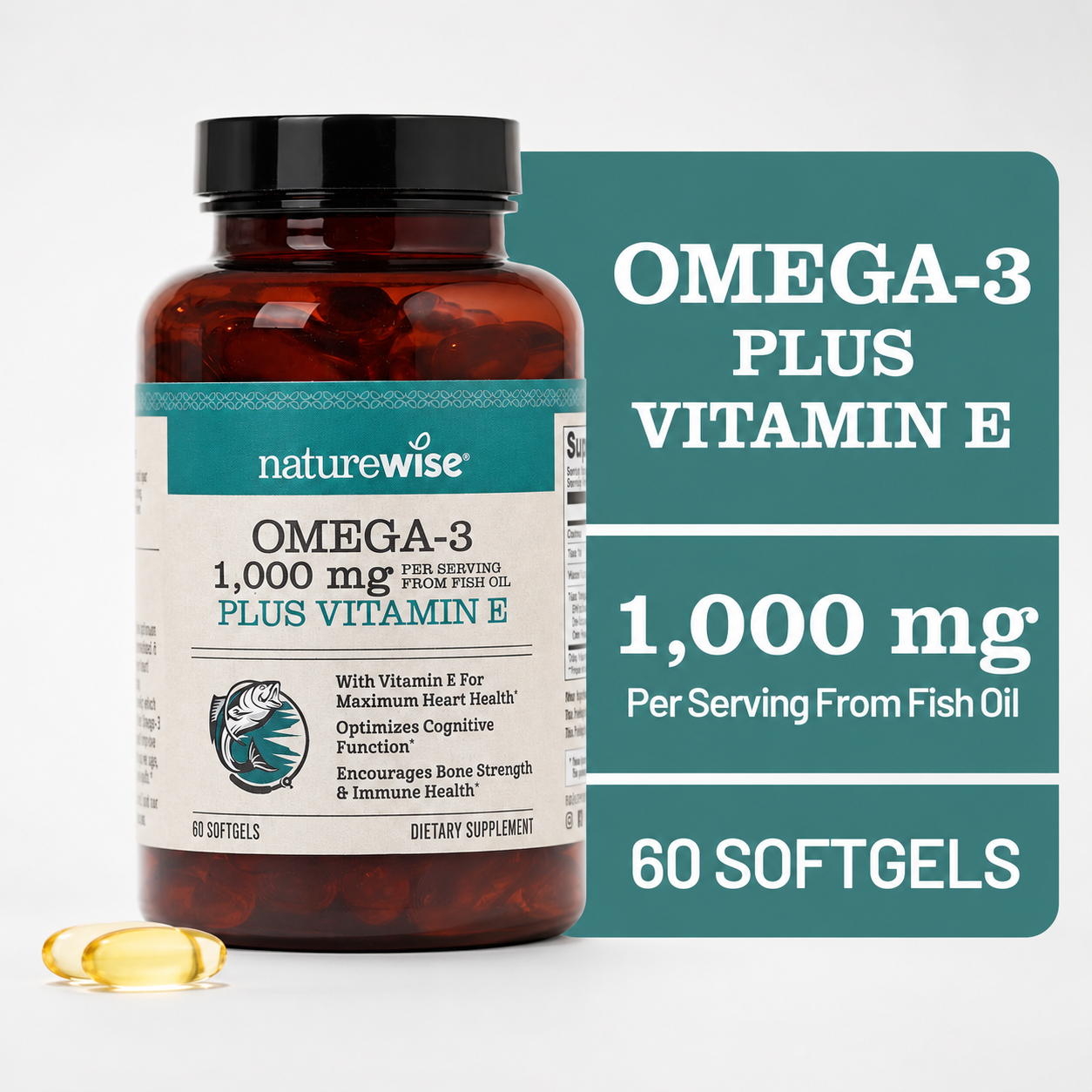 Omega-3 1,000 mg Plus Vitamin E