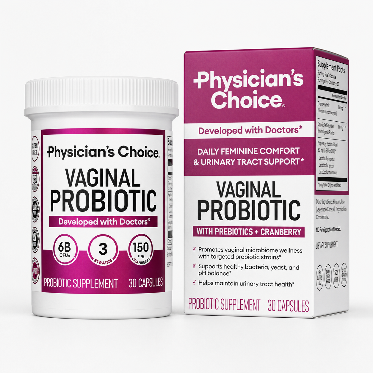Vaginal Probiotic 6 Billion CFU + Cranberry