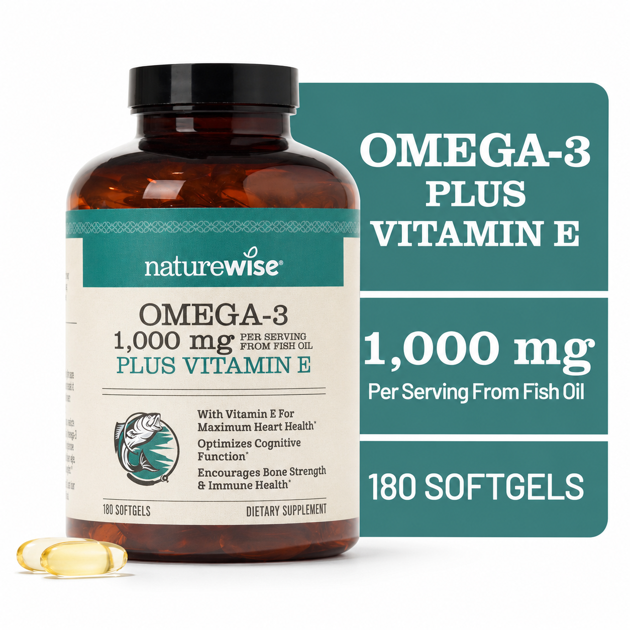 Omega-3 1,000 mg Plus Vitamin E