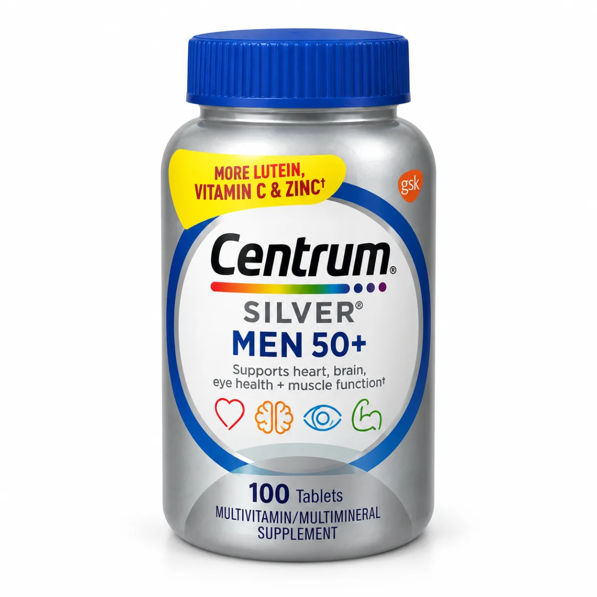 Centrum Silver Men 50+ Multivitamínico Centrum — Tu Punto Fitness Valencia, Venezuela