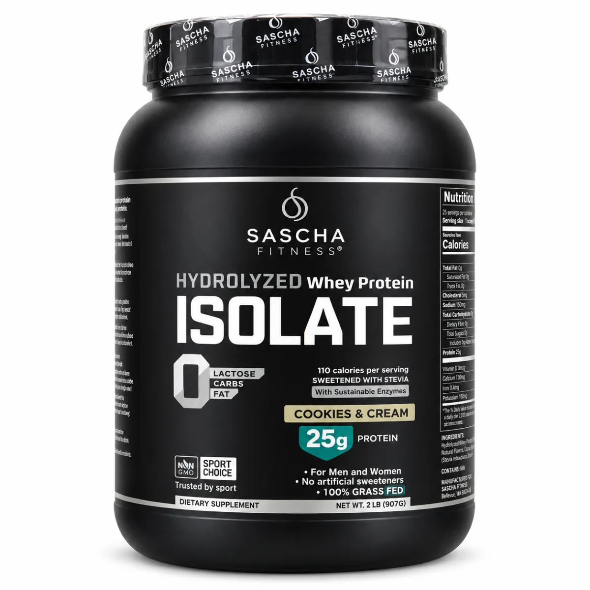 Hydrolyzed Whey Protein Isolate Sascha Fitness — Tu Punto Fitness Valencia, Venezuela