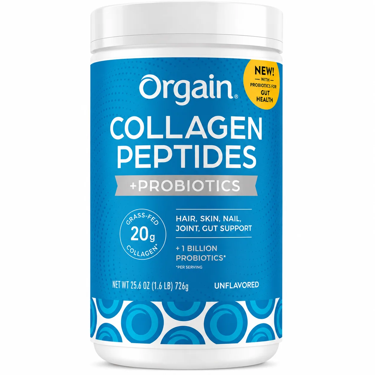 Collagen Peptides + Probiotics Orgain Unflavored — Tu Punto Fitness Valencia, Venezuela