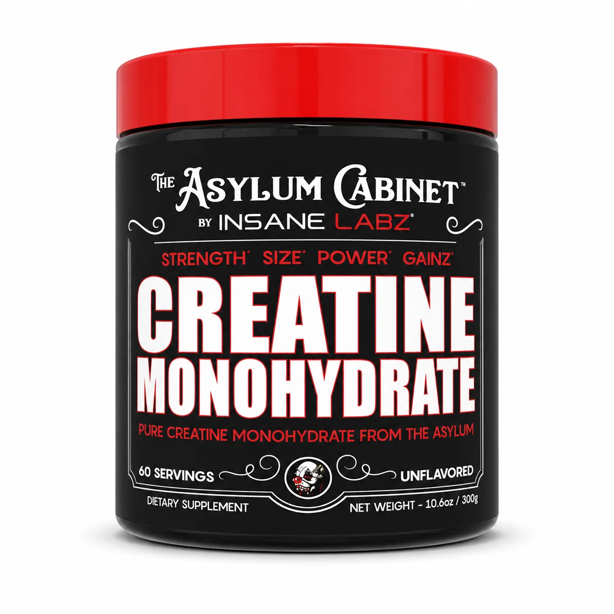 Creatine Monohydrate The Asylum Cabinet by Insane Labz Unflavored — Tu Punto Fitness Valencia, Venezuela