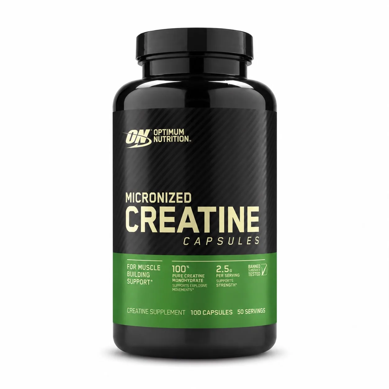 Micronized Creatine Capsules Optimum Nutrition Unflavored — Tu Punto Fitness Valencia, Venezuela