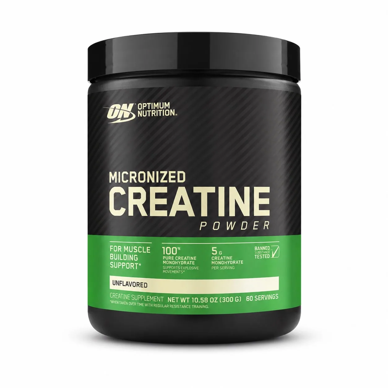 Micronized Creatine Powder Optimum Nutrition Unflavored — Tu Punto Fitness Valencia, Venezuela
