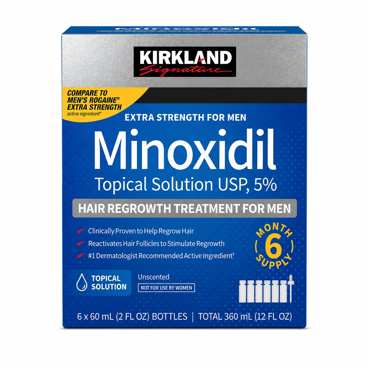 Kirkland Minoxidil 5% tratamiento capilar