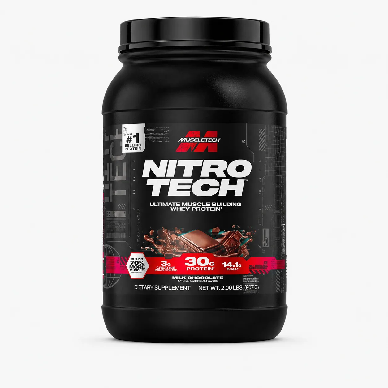 Nitro Tech Whey Protein MuscleTech Milk Chocolate — Tu Punto Fitness Valencia, Venezuela