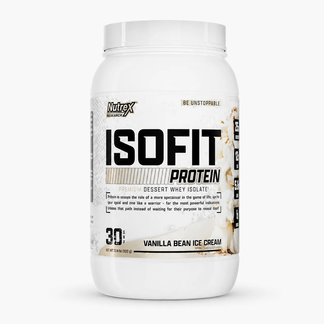 Isofit Protein Nutrex Vanilla Bean Ice Cream — Tu Punto Fitness Valencia, Venezuela