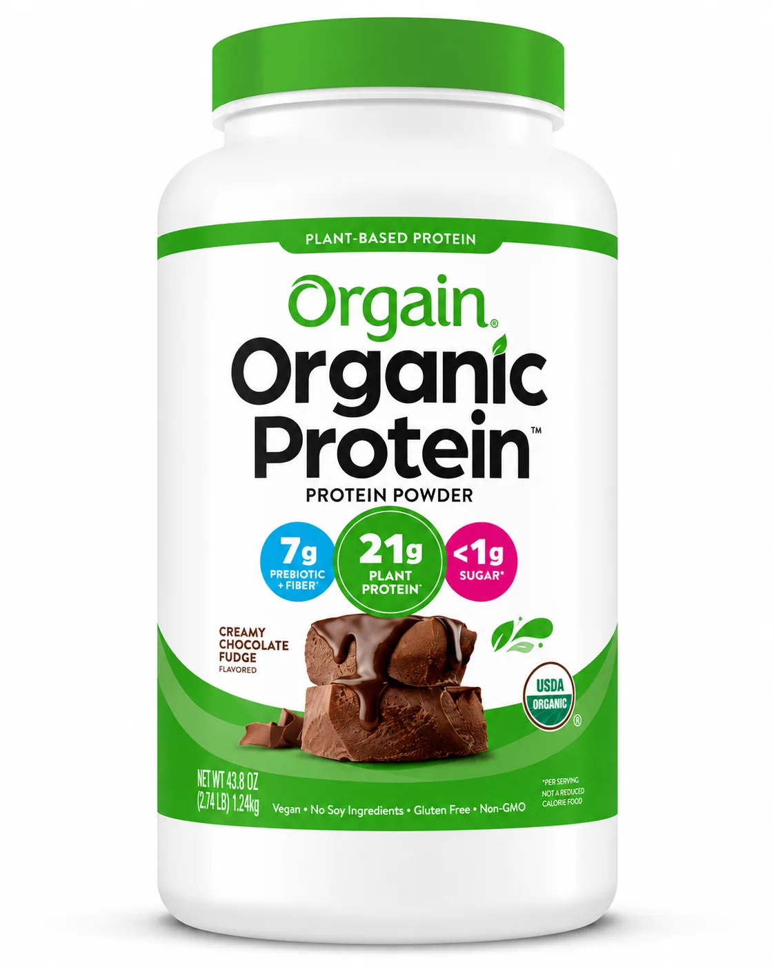 Organic Protein Orgain Creamy Chocolate Fudge — Tu Punto Fitness Valencia, Venezuela