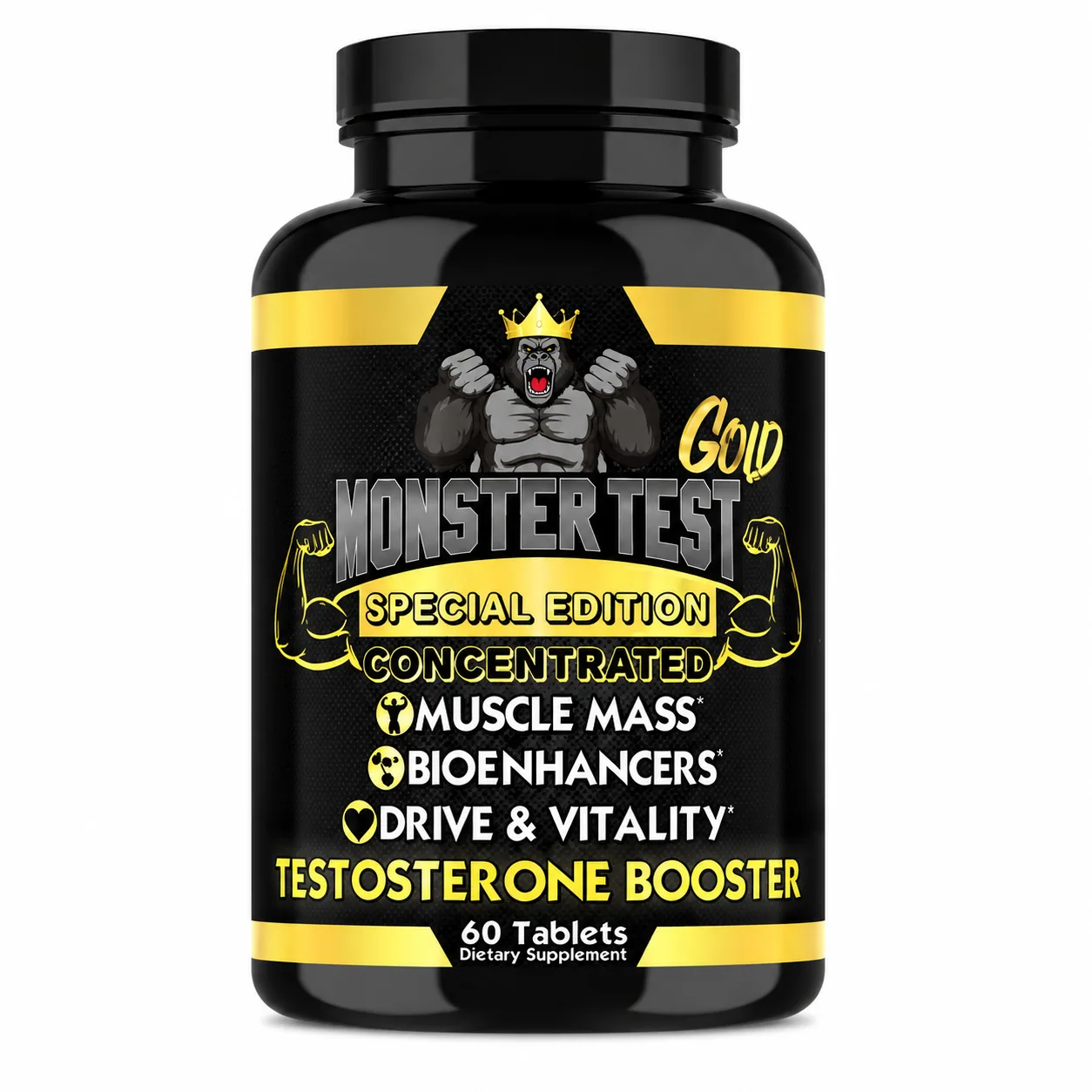 Monster Test Gold Angry Supplements — Tu Punto Fitness Valencia, Venezuela